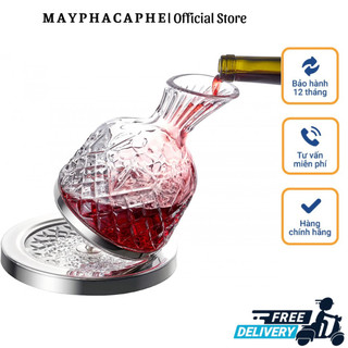 Bình đựng rượu pha lê paysky, xoay 360 độ, 1.2l, hàng chính hãng, nhập đức, mayphacaphe_86
