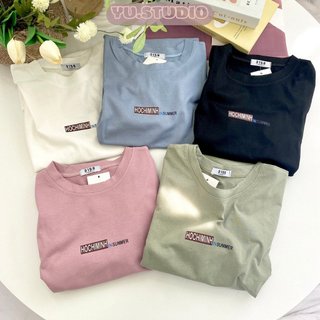 Áo thun nữ YUSTUDIO 3158 cotton khô mẫu HOCHIMINH IN SUMMER