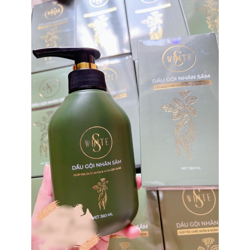 DẦU GỘI NHÂN SÂM ĐÀO SWHITE 360ML