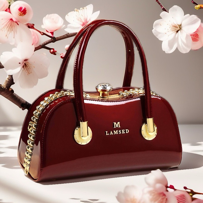 Túi Xách Nữ Công Sở Thời Trang Cao Cấp Sáng Bóng Thanh Lịch -A&ESHOP 8998