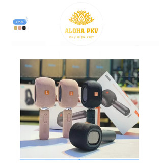 Micro karaoke bluetooth phiên bản mới ALOHA PKV KMC 500 công suất lớn,micro không dây âm thanh lớn siêu hay