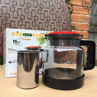 Bình pha trà 1.8L có lưới lọc inox Bình pha trà có lõi lọc - Bình lọc trà -Bình Pha Trà và Cà Phê