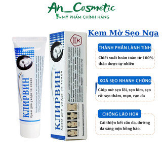 Kem sẹo nga klirvin mờ thâm mụn mờ sẹo lồi sẹo lõm sẹo rỗ ngừa mụn rạn da giảm thâm mắt