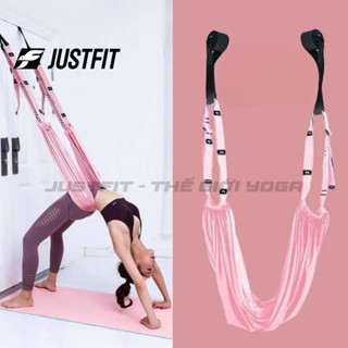 JUSTFIT Võng tập yoga chất liệu vải lụa - có thể điều chỉnh kích cỡ tiện lợi