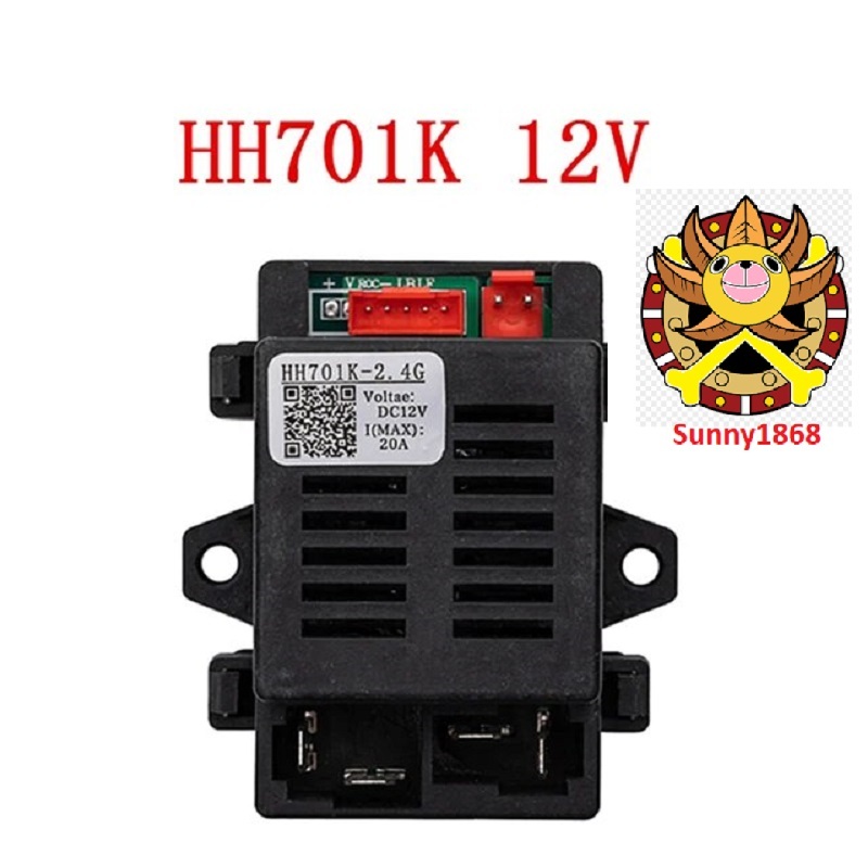 Remote TX Mạch RX HH701K HH707K 2.4G 6V 12V Xe Ô Tô Điện Trẻ Em, Bộ Điều Khiển Từ Xa