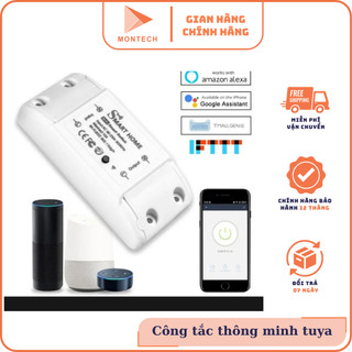 [Bảo Hành 6 tháng] Công Tắc Wifi Điều Khiển Từ Xa Tuya Basic, Cài Đăt Thời Gian, Bật Tắt Tự Động.
