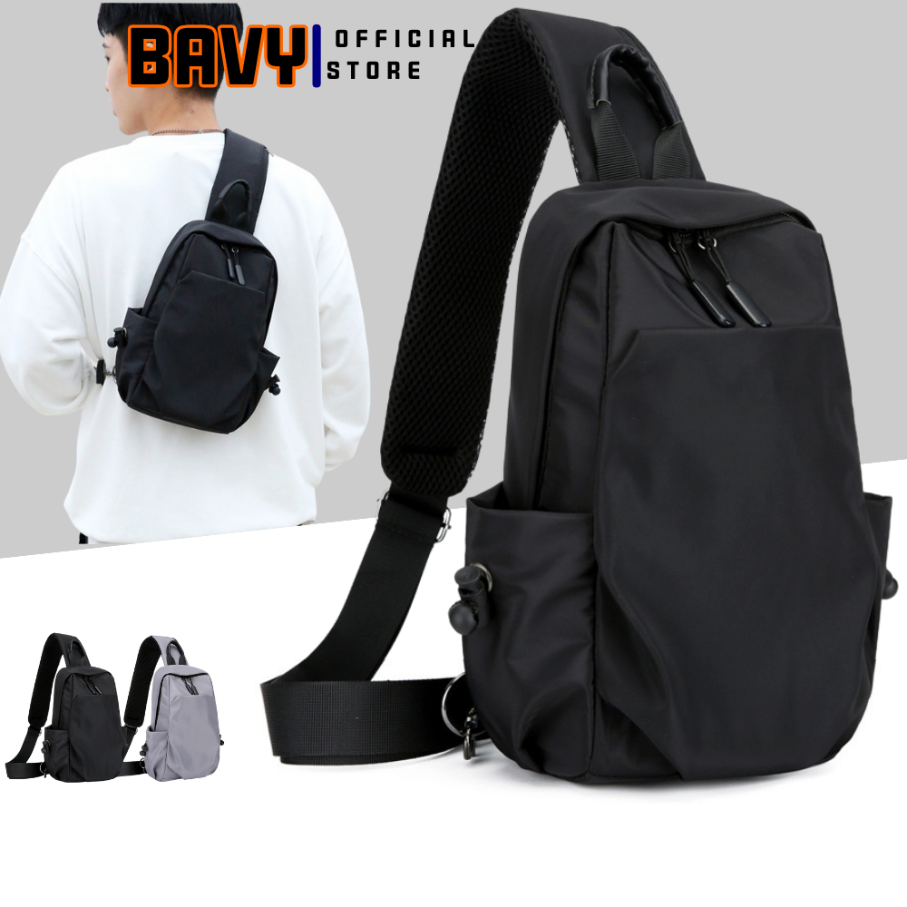 Túi đeo chéo nam, Túi bao tử chống nước thời trang Ba Vy FASHION đi du lịch, cặp balo đeo chéo TĐC26AB