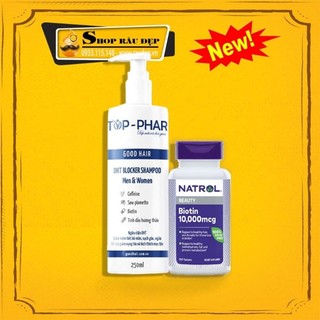  Combo Biotin + Dầu Gội DHT Good Hair Mọc Tóc Hói Nhanh, Ức Chế DHT