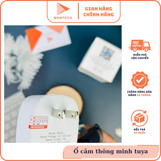 Ổ cắm thông minh wifi tuya 16a - đo điện năng tiêu thụ, hẹn giờ, điều khiển từ xa