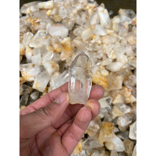 250gr đá mầm tinh thể thạch anh trắng nhiều kích cỡ ship ngẫu nhiên