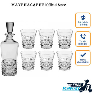 Bộ bình, cốc pha lê cao cấp bohemia trinity, sản xuất tại séc, hàng chính hãng