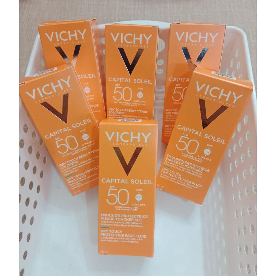 [ CAM KẾT CHUẨN] Kem chống nắng Vichy Capital Soleil SPF50 kem chống nắng da dầu mụn 50g-kem chống n