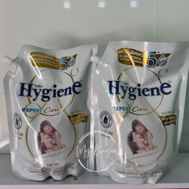 Combo 2 túi xả vải Trắng Hygiene 1300ml/túi