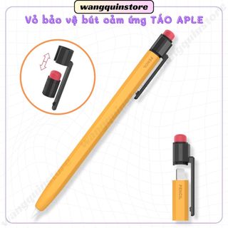 Vỏ bao ốp silicon case bút cảm ứng bút chì nắp gài Táo Gen 1/2 usb-c Vỏ bọc bảo vệ bút cảm ứng cao sạc không cần tháo