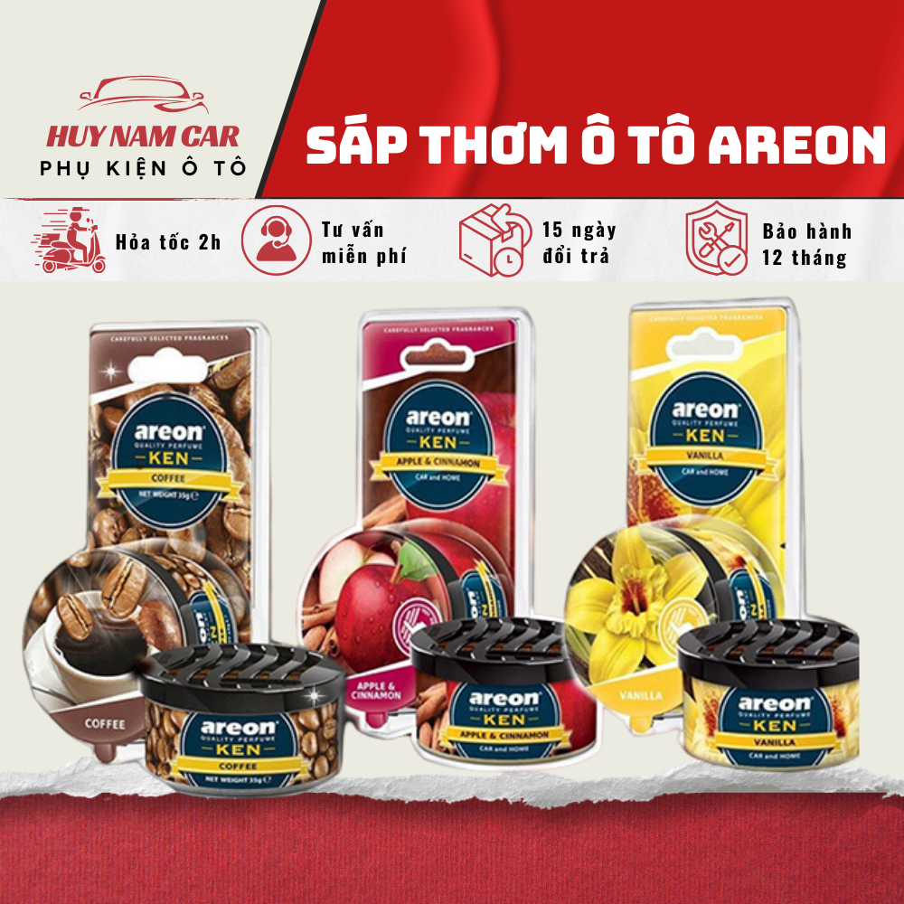 Sáp Thơm Ô Tô  Areon - Nước Hoa Ô Tô Areon Khử Mùi Xe Hơi Cao Cấp - Areon Ken Chính Hãng Nhập Khẩu B