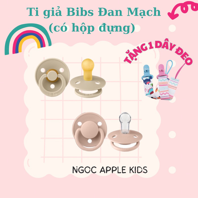 -Ti giả BIBS chỉnh nha Đan Mạch ( kèm nắp trứng)