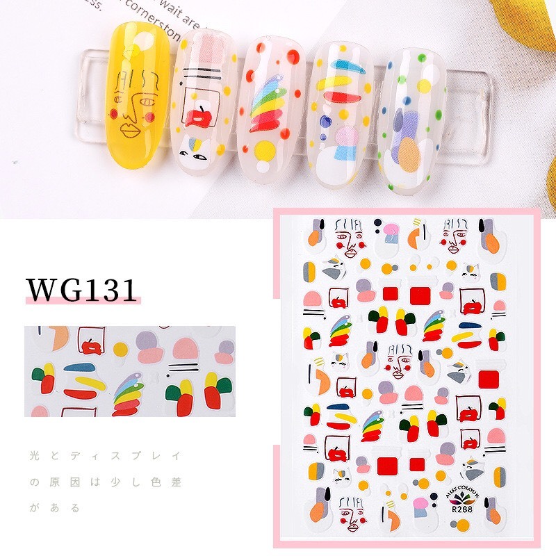 Sticker dán móng tay nail mẫu mới 2020