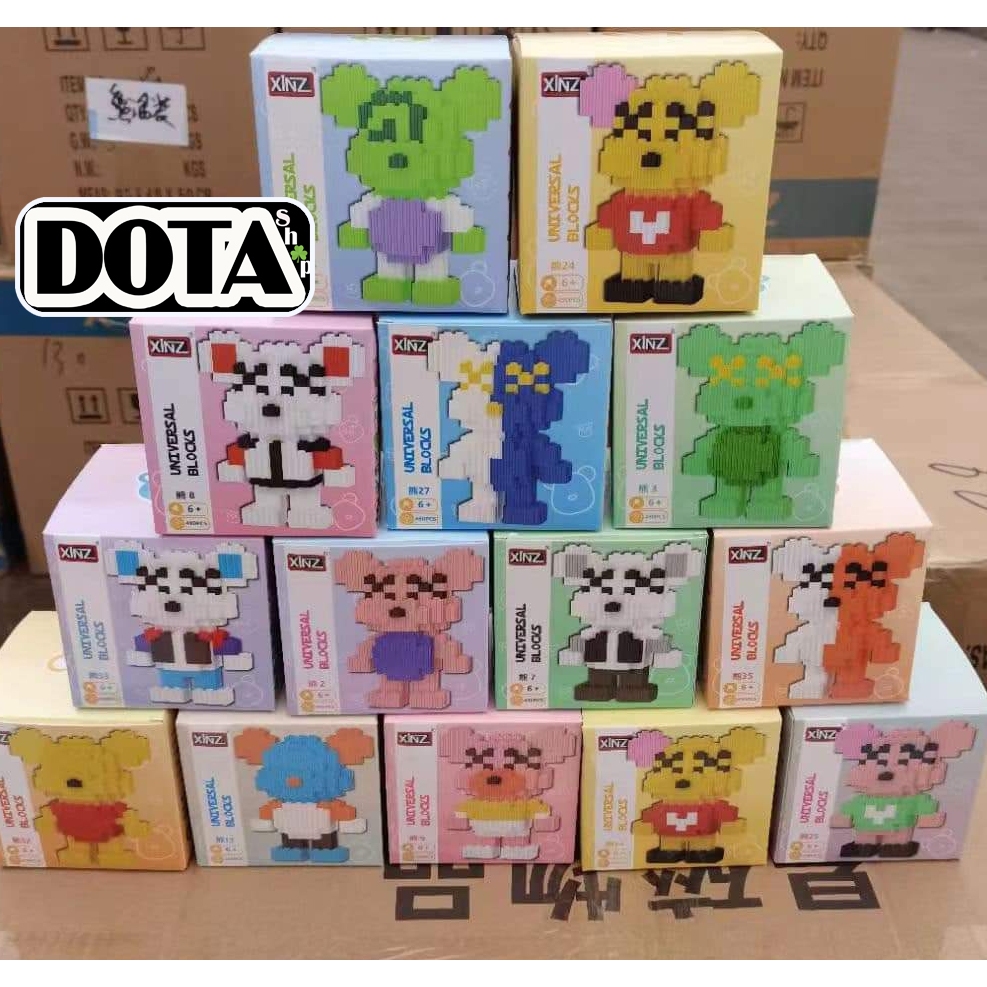 COMBO 10 Hộp Mô Hình Lắp Ráp Mini 3D 12 Cm MẪU ĐẸP Mix Không Trùng Mẫu Cho Bé