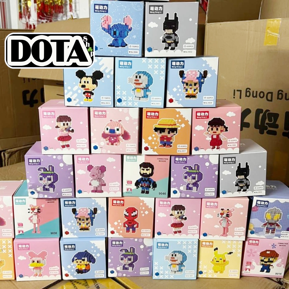 COMBO 10 Hộp Mô Hình Lắp Ráp Mini 3D 12 Cm MẪU ĐẸP Mix Không Trùng Mẫu Cho Bé