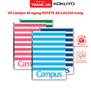 Vở campus kẻ ngang repete 80/120/200 trang