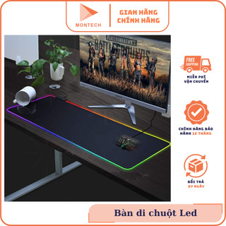 Bàn di chuột lớn đèn led viền rgb, lót chuột pad rgb có đèn led loại lớn