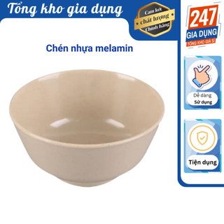 Chén nhựa ăn cơm, chén nhựa nâu melamin, bát chựa melamin