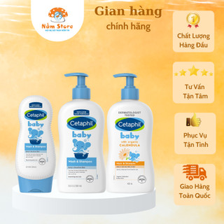 Sữa tắm gội Cetaphil cho bé - Cetaphil Baby Wash & Shampoo with Organic Calendula 230ml, 400ml