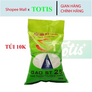 Gạo ST25, Gạo thơm, dẻo mềm, gạo ngon nhất thế giới Túi 10kg