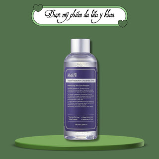 Tonner Klairs Supple Preparation Unscented Toner Có Mùi/ Không Mùi 180ml