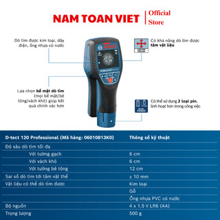 Máy dò đa năng Bosch D-TECT 120 PROFESSIONAL