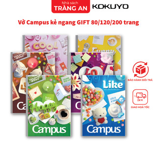 Vở campus kẻ ngang gift 80/120/200 trang