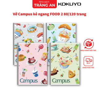 Vở campus kẻ ngang food 2 80/120 trang