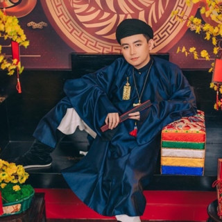 Áo Tấc Nam, Áo Ngũ Thân Tay Thụng Nam Thời NGUYỄN cao cấp - AnhThư