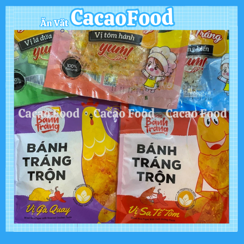 BÁNH TRÁNG TRỘN MISS VỊ PHÔ MAI/CHANH SẢ/GÀ QUAY/RONG BIỂN/SA TẾ BÒ/SA TẾ TÔM 20Gram Vinasnack