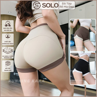 Quần Tập Gym Yoga Quần Biker Short Legging Đùi Ngắn Thể Thao Nữ Thun Cực Mềm Co Dãn Thoáng Mát 9023 𝙎𝙤𝙡𝙤 𝙎𝙥𝙤𝙧𝙩𝙨𝙬𝙚𝙖𝙧 556