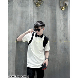  Áo Polo Nam MCQ Phối Khoá Viền Vai Cao Cấp - Áo Phông MCQ Nam Nữ Cổ Bẻ Full Box - Áo Phông Polo Nam Hotrend 2024 