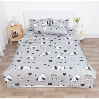 Bộ ga gối 4 món gồm ga gối chăn hè màu sắc đa dạng dễ thương