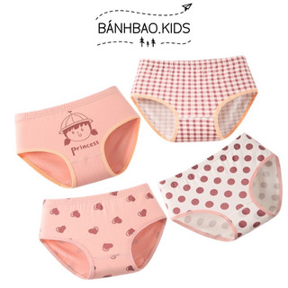 Quần chip cho bé gái từ 12-45kg, hàng cotton mềm đẹp hoạ tiết xinh xắn
