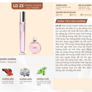 Tinh Dầu Nước Hoa Pháp C.HANEL CHANCE 12ml LD PERFUME OIL Dạng Xịt Mùi Hương Dịu Dàng Nữ Tính