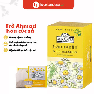 Trà AHMAD Hoa cúc Sả hộp 40g 20 túi lọc