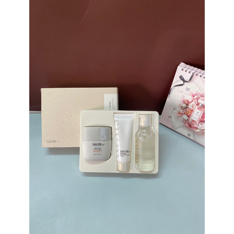 set kem chống nắng sum sun liquid