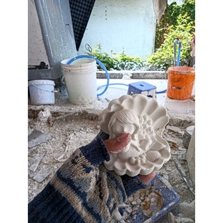 Tượng thạch cao mini nàng tiên cá