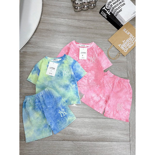 Quần áo bé gái, bé trai, set bộ cộc tay chất cotton loang NYNY cho bé 10-35kg