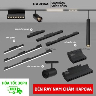 Đèn ray nam châm, đèn led nâm châm âm trần tán quang, tiêu điểm 12w, 18w, 20w hapova dr 55