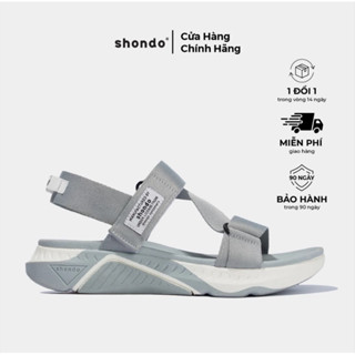 Giày sandals Shondo F7 racing xám trắng F7R2022