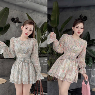 váy hoa nhí hoa eo xinh HÀNG CHUẨN MẪU L1