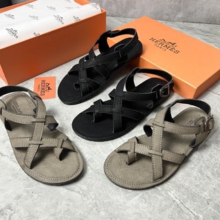 Dép xăng đan nam DSQ - dép sandal quai hậu da bò dsquared2 đế trấu chống trơn đi học đi làm văn phòng size 38-43