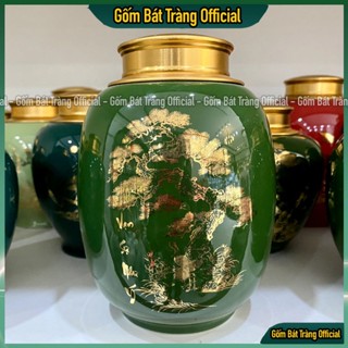 Bình Đựng Trà, Cafe, Lọ Đựng Chè Cỡ Lớn 1200ml - Bình Đựng Trà Bát Tràng Cao Cấp