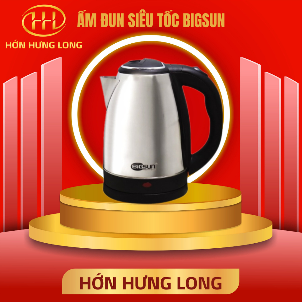 Bình đun siêu tốc, ấm đun siêu tốc BigSun 1.8lít