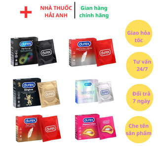 DUREX,bao cao su durex mỏng ôm sat kéo dài thời gian quan hệ,tránh thai,phòng bệnh.